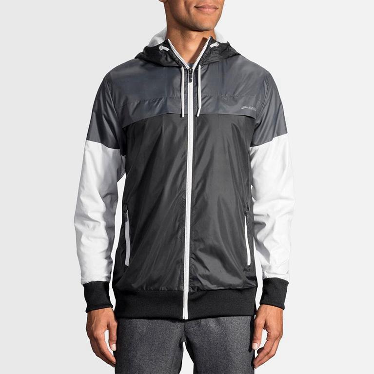 Brooks Sideline - Chaquetas Hombre - Gris (QS4093512)